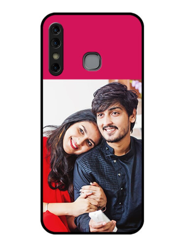 Custom Infinix Hot 8 Custom Glass Phone Case - Anniversary Cover Design