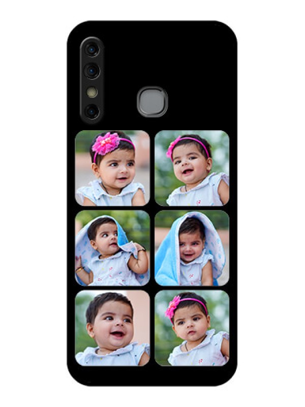 Custom Infinix Hot 8 Custom Glass Phone Case - Multiple Pictures Design