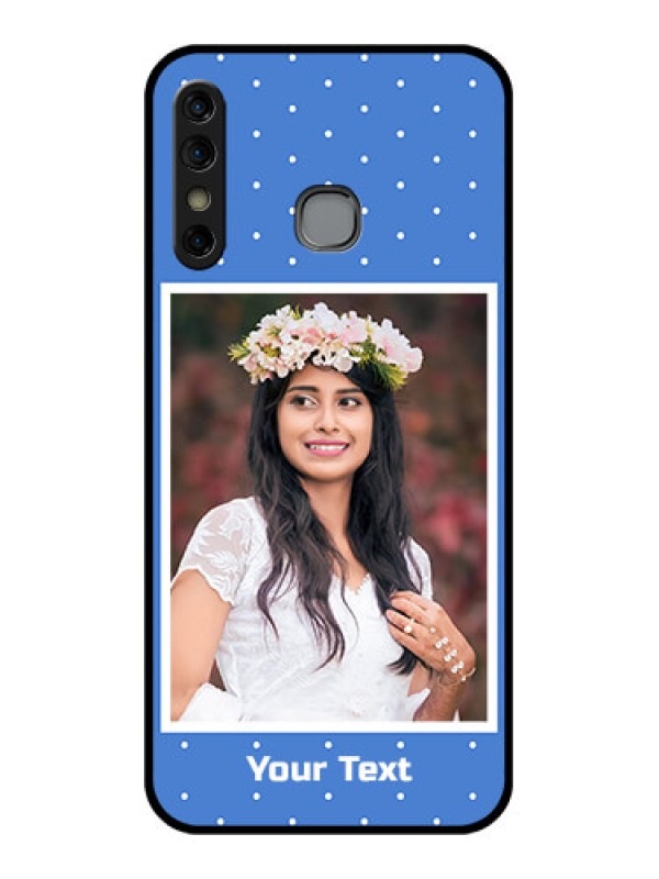Custom Infinix Hot 8 Custom Glass Phone Case - Polka Dots Design