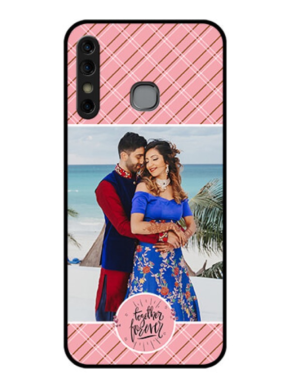 Custom Infinix Hot 8 Custom Glass Phone Case - Together Forever Design