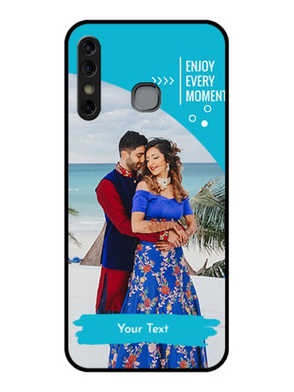 Custom Infinix Hot 8 Custom Glass Phone Case - Happy Moment Design