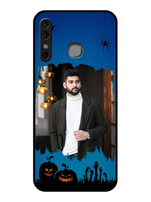 Custom Infinix Hot 8 Custom Glass Phone Case - With Pro Halloween Design