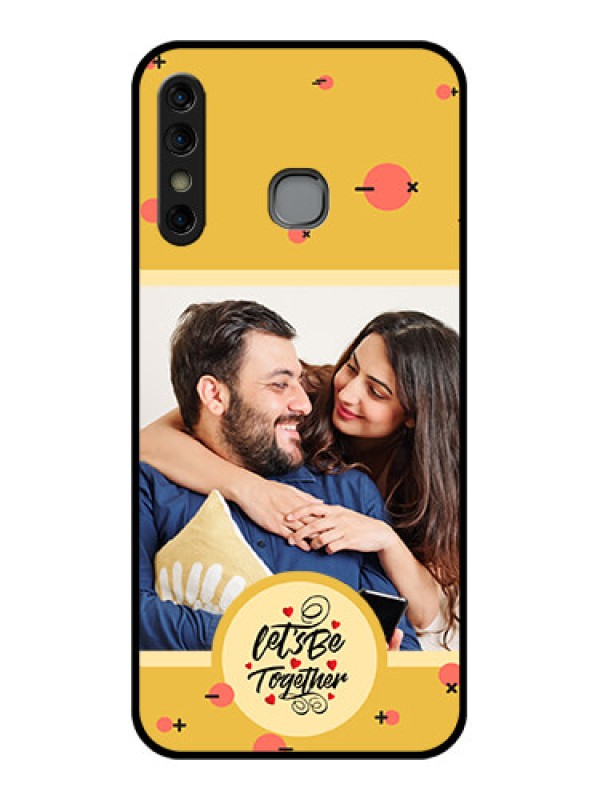 Custom Infinix Hot 8 Custom Glass Phone Case - Lets Be Together Design
