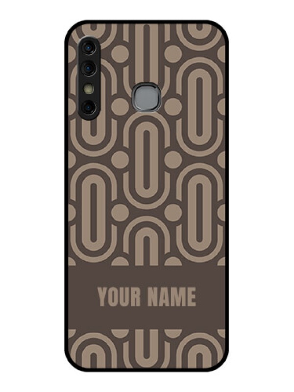 Custom Infinix Hot 8 Custom Glass Phone Case - Captivating Zero Pattern Design