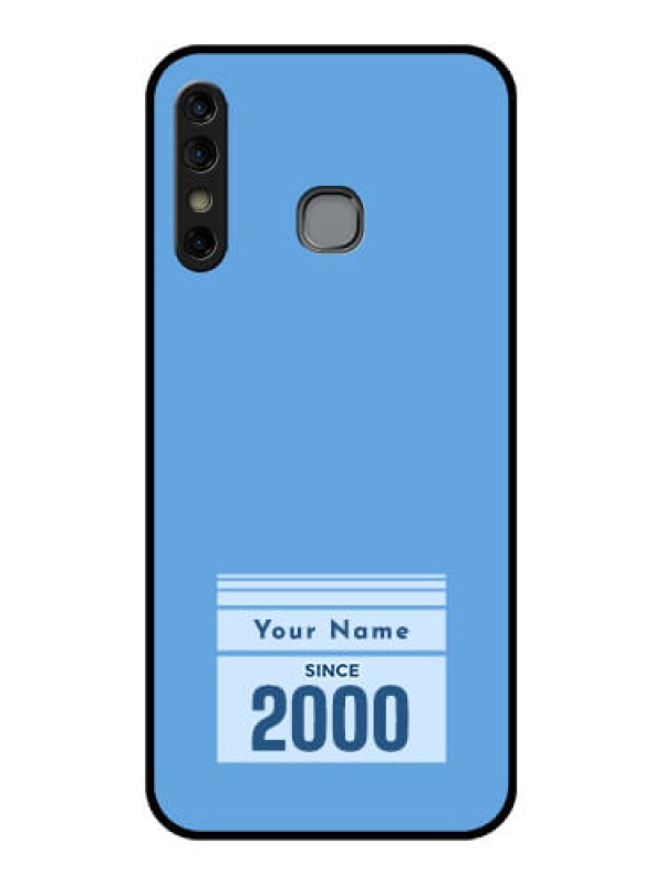 Custom Infinix Hot 8 Custom Glass Phone Case - Custom Year Of Birth Design