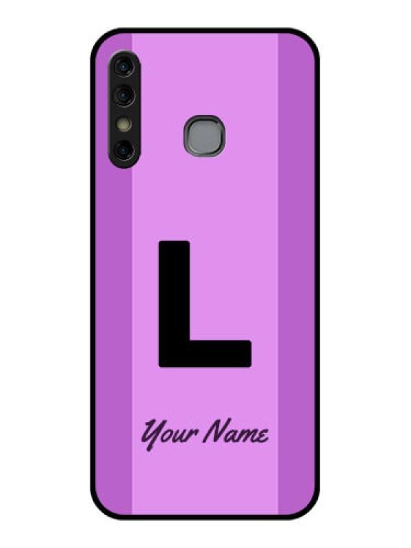 Custom Infinix Hot 8 Custom Glass Phone Case - Tricolor Custom Text Design