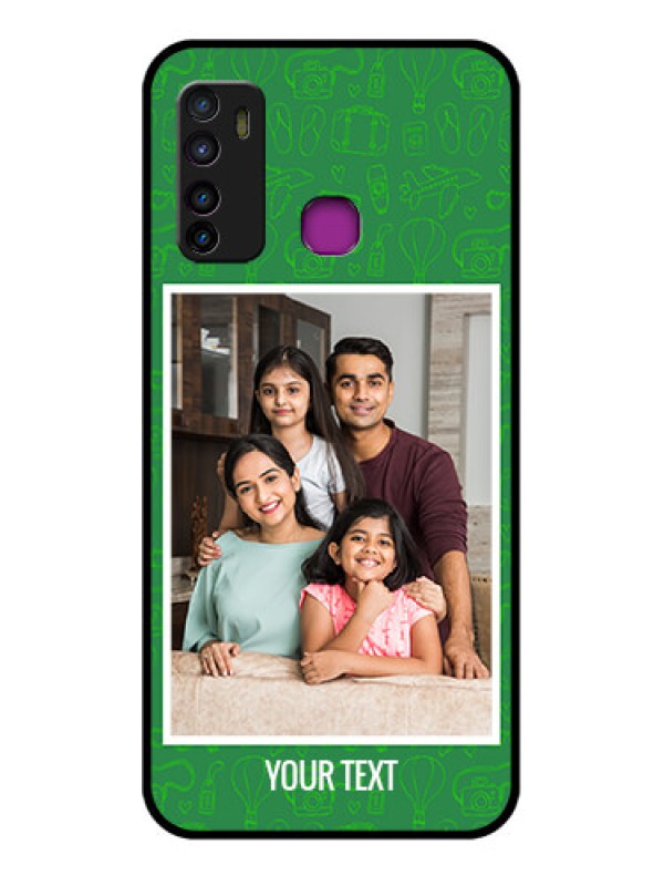Custom Infinix Hot 9 Custom Glass Phone Case - Picture Upload Design