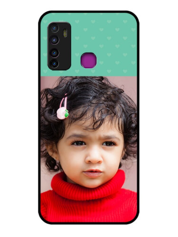 Custom Infinix Hot 9 Custom Glass Phone Case - Lovers Picture Design