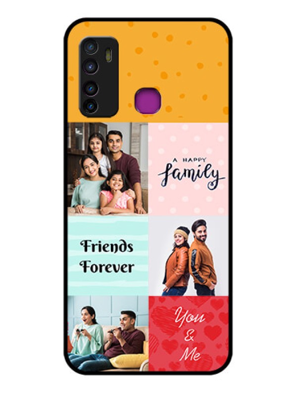 Custom Infinix Hot 9 Custom Glass Phone Case - Images With Quotes Design