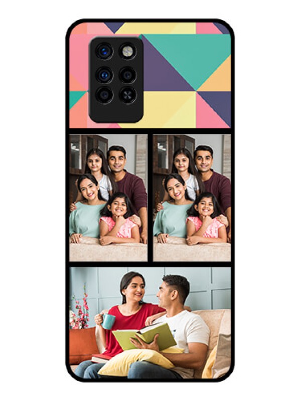 Custom Infinix Note 10 Pro Custom Glass Phone Case - Bulk Pic Upload Design