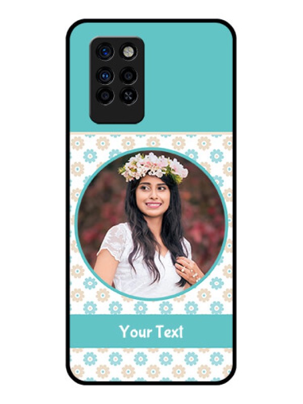 Custom Infinix Note 10 Pro Custom Glass Mobile Case - Beautiful Flowers Design