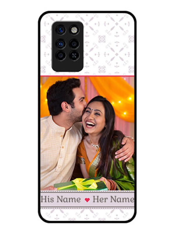 Custom Infinix Note 10 Pro Custom Glass Mobile Case - with Photo and Ethnic Design