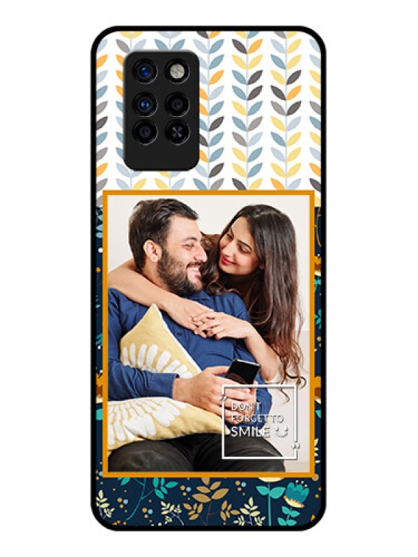 Custom Infinix Note 10 Pro Custom Glass Mobile Case - Pattern Design