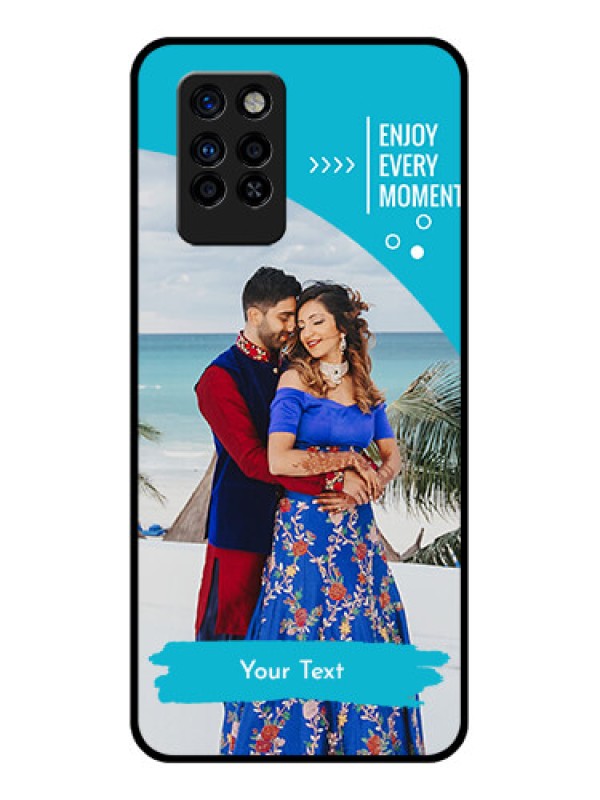 Custom Infinix Note 10 Pro Custom Glass Mobile Case - Happy Moment Design