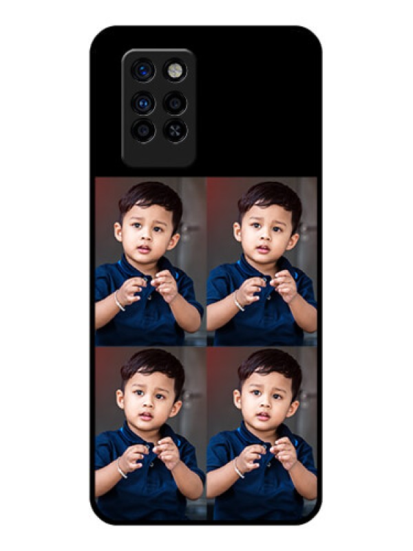 Custom Infinix Note 10 Pro 4 Image Holder on Glass Mobile Cover