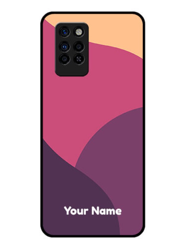 Custom Infinix Note 10 Pro Custom Glass Phone Case - Mixed Multi-colour abstract art Design