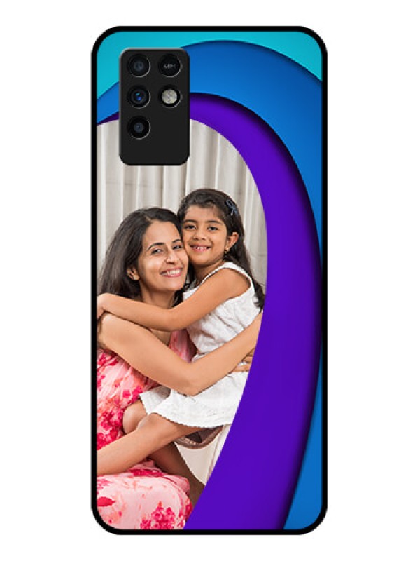 Custom Infinix Note 10 Photo Printing on Glass Case - Simple Pattern Design