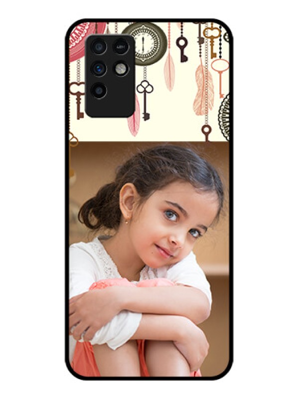 Custom Infinix Note 10 Custom Glass Mobile Case - Boho Style Design