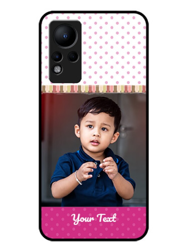 Custom Infinix Note 11 Photo Printing on Glass Case - Cute Girls Cover Design