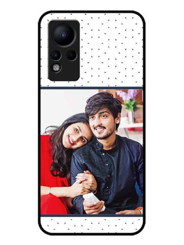 Custom Infinix Note 11 Personalized Glass Phone Case - Premium Dot Design