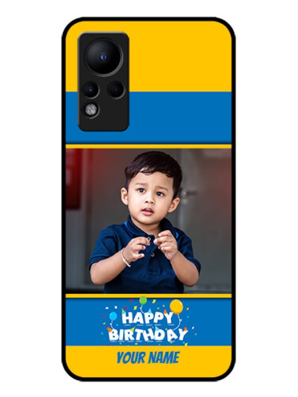 Custom Infinix Note 11 Custom Glass Mobile Case - Birthday Wishes Design