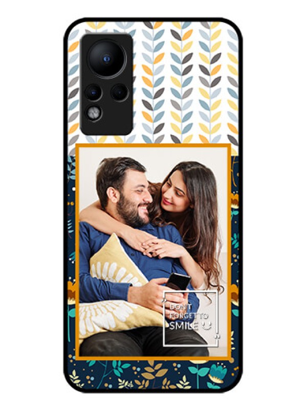 Custom Infinix Note 11 Custom Glass Mobile Case - Pattern Design