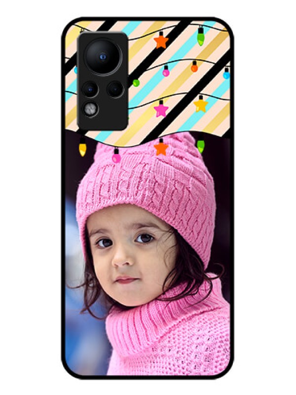 Custom Infinix Note 11 Custom Glass Mobile Case - Lights Hanging Design