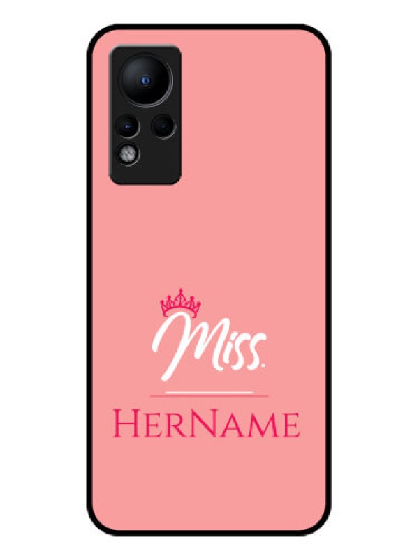 Custom Infinix Note 11 Custom Glass Phone Case Mrs with Name