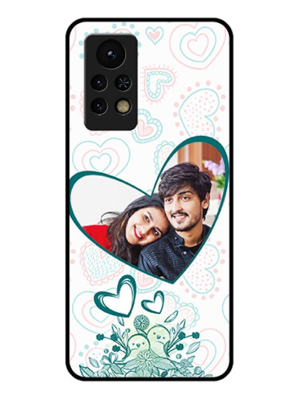 Custom Infinix Note 11s Photo Printing on Glass Case - Premium Couple Design