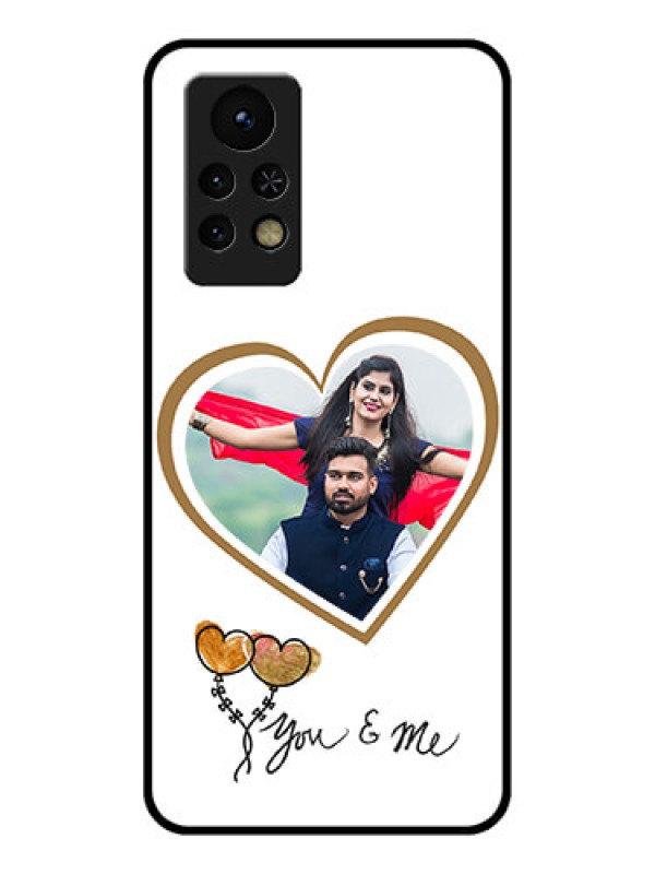 Custom Infinix Note 11s Custom Glass Mobile Case - You & Me Design