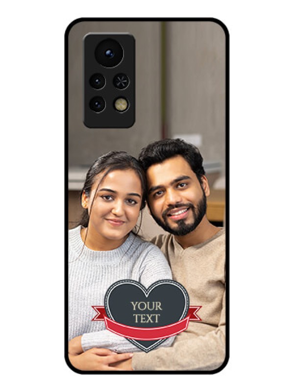 Custom Infinix Note 11s Custom Glass Phone Case - Just Married Couple Design