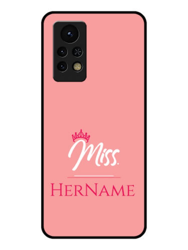 Custom Infinix Note 11s Custom Glass Phone Case Mrs with Name