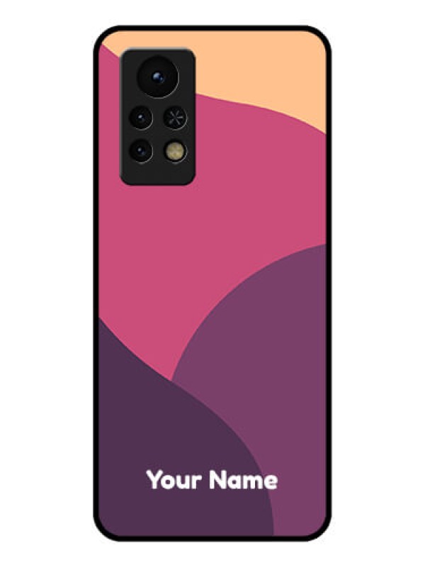 Custom Infinix Note 11s Custom Glass Phone Case - Mixed Multi-colour abstract art Design
