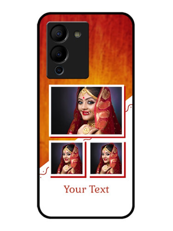 Custom Infinix Note 12 Turbo Custom Glass Phone Case - Wedding Memories Design