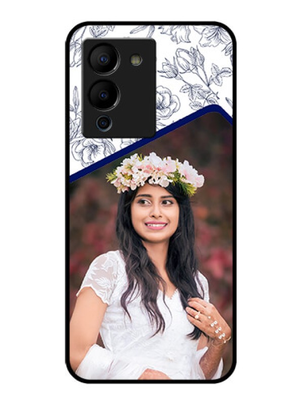 Custom Infinix Note 12 Turbo Custom Glass Phone Case - Classy Floral Design