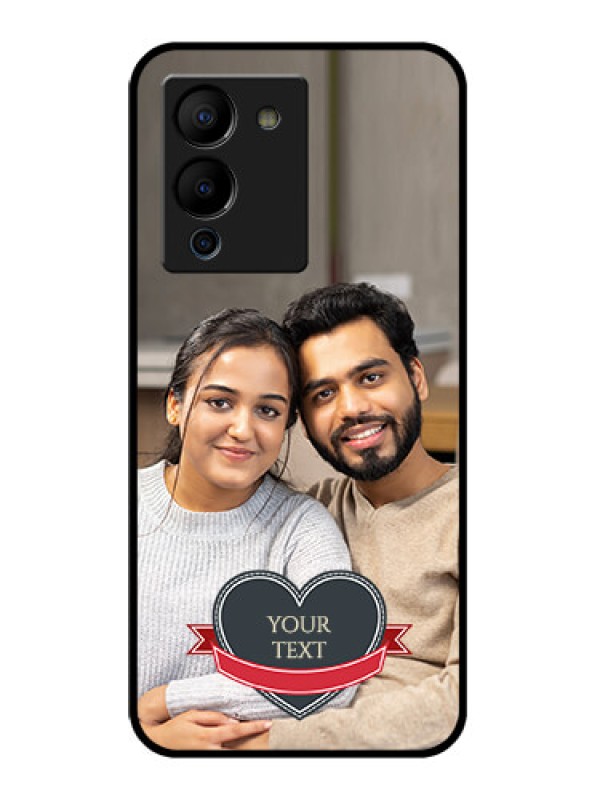 Custom Infinix Note 12 Turbo Custom Glass Phone Case - Just Married Couple Design