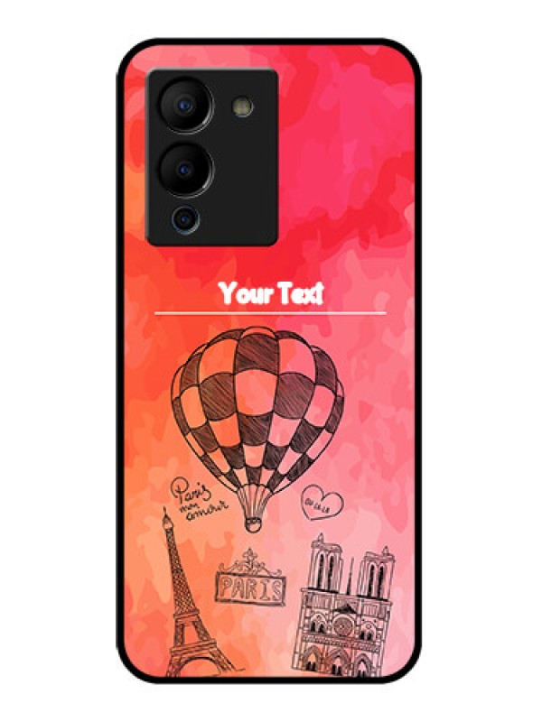 Custom Infinix Note 12 Turbo Custom Glass Phone Case - Paris Theme Design
