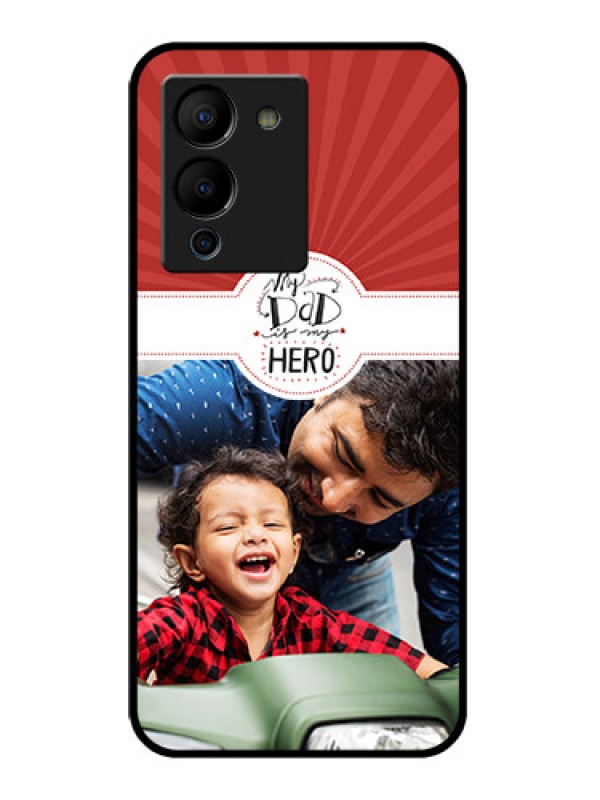 Custom Infinix Note 12 Turbo Custom Glass Phone Case - My Dad Hero Design