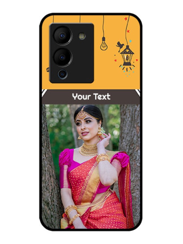 Custom Infinix Note 12 Turbo Custom Glass Phone Case - With Family Picture And Icons
