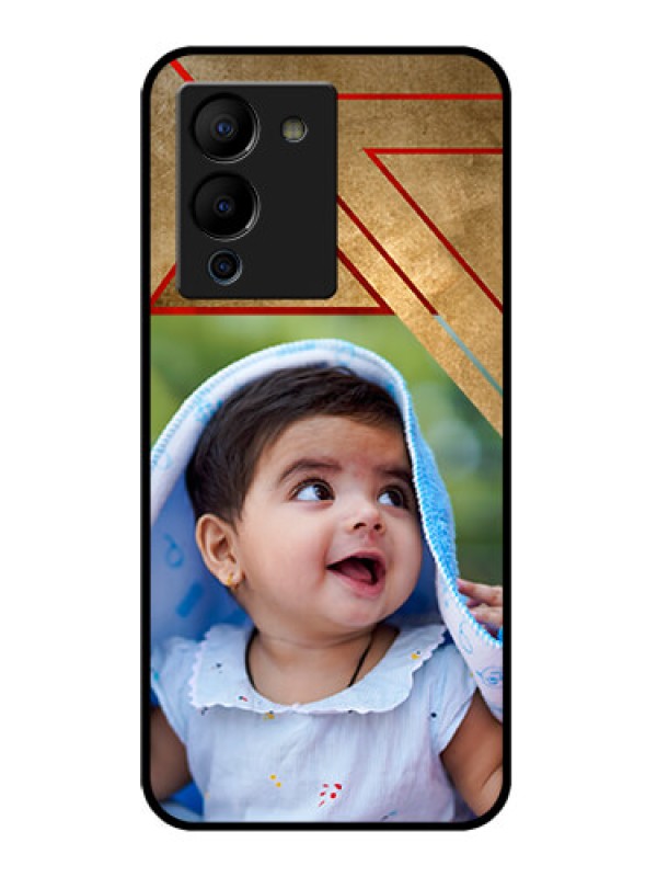Custom Infinix Note 12 Turbo Custom Glass Phone Case - Gradient Abstract Texture Design