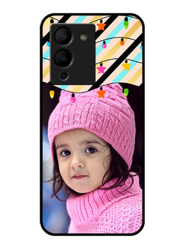 Custom Infinix Note 12 Turbo Custom Glass Phone Case - Lights Hanging Design