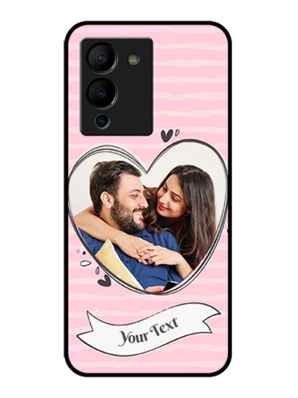 Custom Infinix Note 12 Turbo Custom Glass Phone Case - Vintage Heart Design