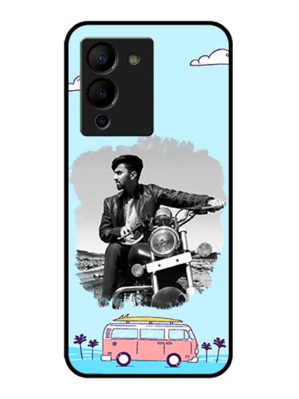 Custom Infinix Note 12 Turbo Custom Glass Phone Case - Travel & Adventure Design