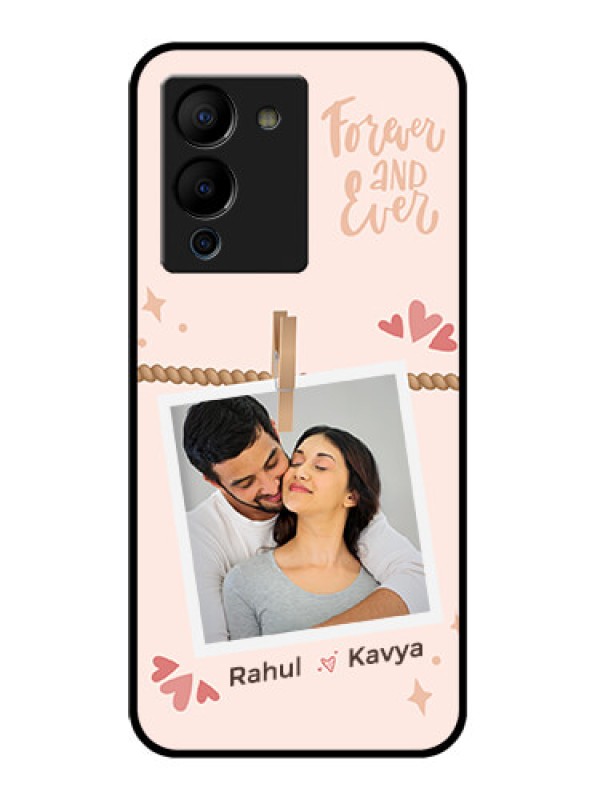 Custom Infinix Note 12 Turbo Custom Glass Phone Case - Forever And Ever Love Design