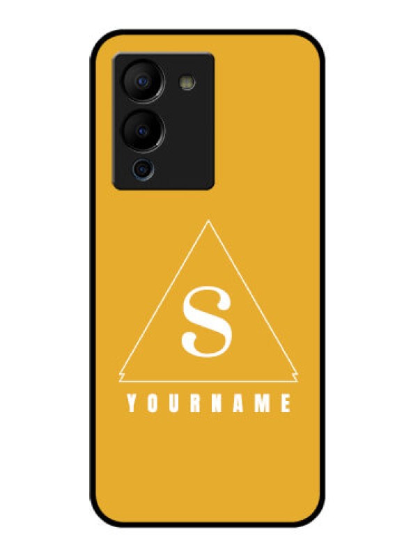 Custom Infinix Note 12 Turbo Custom Glass Phone Case - Simple Triangle Design