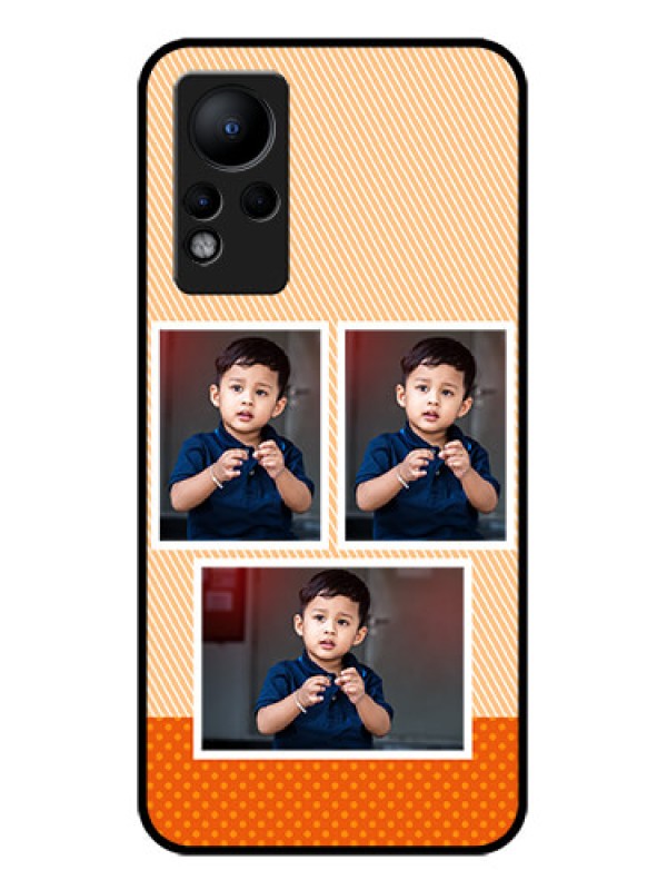 Custom Infinix Note 12 Photo Printing on Glass Case - Bulk Photos Upload Design