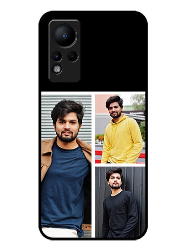 Custom Infinix Note 12 Photo Printing on Glass Case - Upload Multiple Picture Design