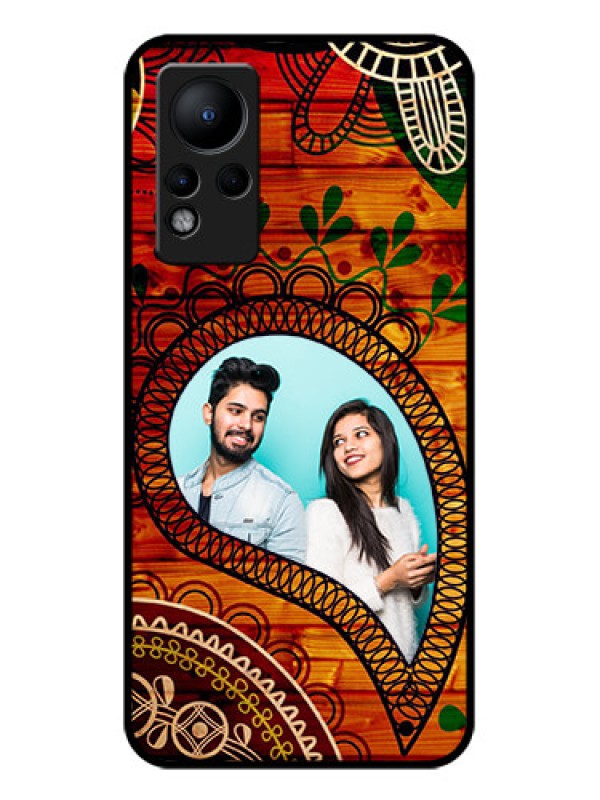 Custom Infinix Note 12 Personalized Glass Phone Case - Abstract Colorful Design