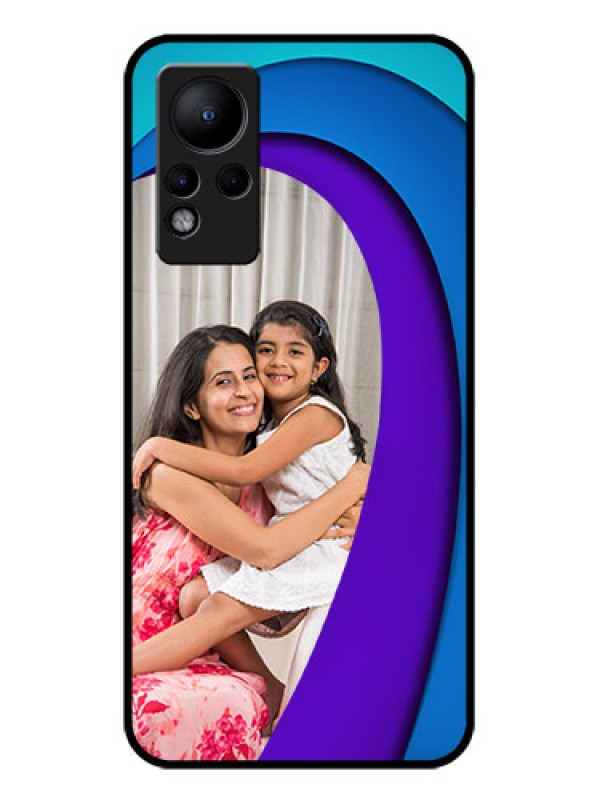 Custom Infinix Note 12 Photo Printing on Glass Case - Simple Pattern Design