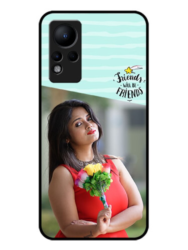 Custom Infinix Note 12 Custom Glass Phone Case - Friends Picture Icon Design